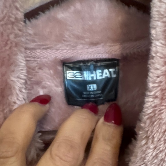 32 Degrees Women's Pink Teddy Jacket - Picture 3 of 5